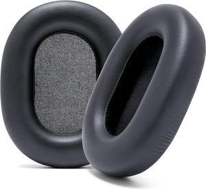 Wicked Cushions Extra Thick Earpads for Sony XM5 - Soft PU Leather Cushions Luxurious Noise Isolating Memory Foam Added Thickness | Black