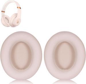 Studio 3 Ear Pads Cushions Replacement Earpads for Beats Studio 2 & Studio 3 Wired & Wireless Headphones Ear Cushions Memory Foam Earpads with Soft Protein Leather -Pink