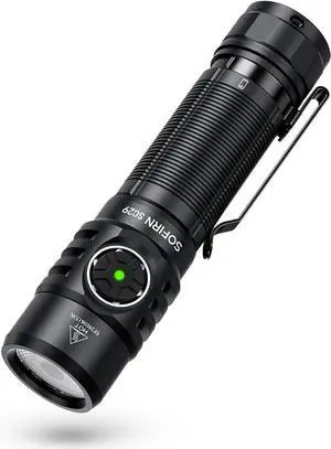 SC29 Led Flashlight Rechargeable 3000 Lumen Small Powerful Flashlight with USB C Handle Pocket Flashlight Long Battery Life IP68 Waterproof for Emergencies Dog Walking