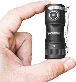 LED Small Flashlight USB C Rechargeable SC13 Bright 1300 Lumens EDC Keychain Flashlights with IPX8 Waterproof Portable Key Ring Mini Flash Light for Everyday Carry Camping Hiking