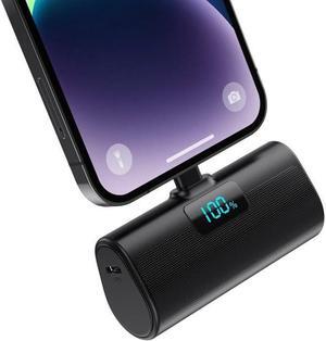 Small Portable Charger for iPhone 5200mAh MFi Certified Mini Power Bank 20W PD Fast Charging Travel Portable Phone Charger LCD Display Battery Pack Compatible with iPhone 14 Pro/13/12/11/XR/X/SE/8/7