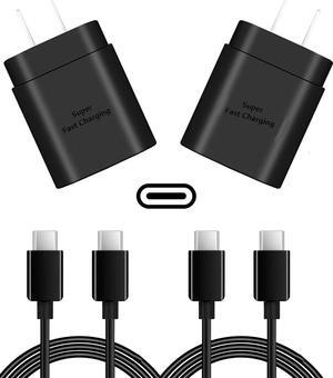 Super Fast Charger 25W USB C Charger Fast Charging Type C Wall Charger Block with 5Ft for Galaxy S23 Ultra/S23/S23+/S22/S22 Ultra/S22+/S21/S20/Note 10/20 Z Fold/Flip