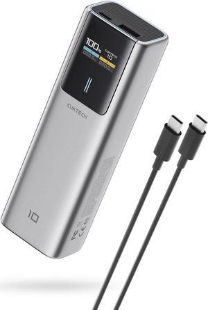10 Power Bank 100W 10000mAh Portable Charger Smart TFT Display PPS PD3.0 Fast Charging Compatible with iPhone 15/14/13 Series  Galaxy S24/S23 iPad Air/Pro MacBook  and More