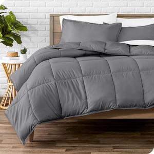 Comforter Set - Queen Size - Ultra-Soft - Goose Down Alternative - Premium 1800 Series - All Season Warmth (Queen Grey)
