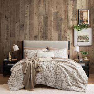 Beige Queen Size Comforter Sets Crinkle Jacquard Leaves Beige Queen Comforter Set with Sheets Bed in a Bag Queen Queen Bed Set with Comforter and Sheets Pillowcases Shams 90x 90