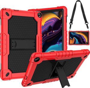 Mignova for Walmart Onn 10.1 2022 Model Gen 3 10.1 / for Walmart Onn 10.1 3rd Gen 100071485 Case Shockproof Kids Friendly Armor Case 360 Kickstand Shoulder Hand Strap Protective Shell (Red+Black)