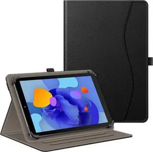 Universal Case for 9-11 inch Tablet - [Hands Free] Multi-Angle Viewing Stand Cover with Pocket for Urao C107 ECOPAD Coopers CP10 ZZB ZB10 TECLAST and More 9 10 11 Tablet Black