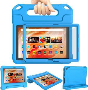 Fire HD 10 & Fire HD 10 Plus Tablet Case for Kids (13th/11th Generation 2023/2021 Release) Lightweight Shockproof Case Built-in Screen Protector with Handle Stand Not fit iPad - Blue
