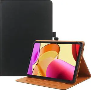 9-10.5 Inch Universal Tablet Case Protective Cover Stand Folio Case for 9 10 10.5 Inch Android Touchscreen Tablet with Adjustable Fixing Silicon Band Black