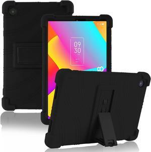for TCL Tab 8 LE Case Kids 8.0 Inch (9137W/9132X) Soft Silicone with Adjustable PC Stand TCL Tab 8 Wifi/8V/8 Plus Case (Black)