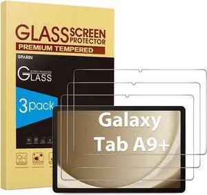 3 Pack Screen Protector for  Galaxy Tab A9 Plus 11 Inch 2023 Tempered Glass Tablet Screen Protector for Galaxy Tab A9+ 5G (SM-X210/X216/X218) Case Friendly Anti Scratch
