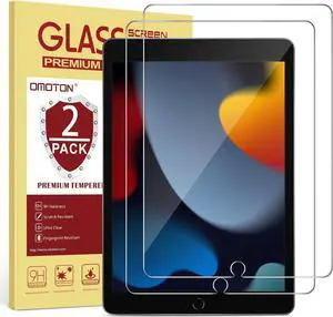 [2 Pack] Screen Protector Compatible with iPad 9th 8th 7th Generation (10.2 Inch iPad 9/8/7 2021&2020&2019) Tempered Glass/ Pencil Compatible