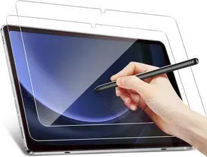 2 Pack Screen Protector for Galaxy Tab S9 FE Plus 5G/S9 Plus/S7 FE/S8 Plus/S7 Plus 12.4 Inch 9H High Definition/S Pen Compatible Tempered Glass for  Tablet S9 FE+2023/S9+/S8+/S7+