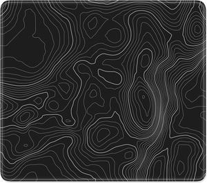 Mouse Pad Minimalism Marble Style Computer Mousepad Anti-Slip Rubber Mouse Mat with Stitched Edges for Gaming Office Laptop PC Women 9 x 8 Thick 3mm Black Swirl
