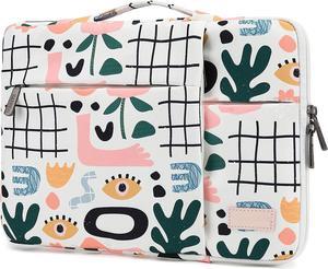 360 Protective Laptop Sleeve Case Bag Laptop Cover with Handle and Luggage Strap for MacBook Pro 14 inch Surface Laptop 14.4 inch and 14 inch Laptop