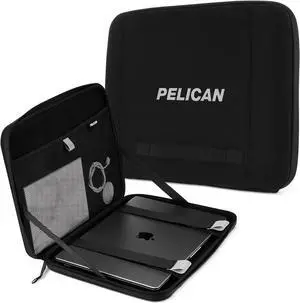 Pelican Adventurer - Laptop Bag/Case 16 Inch - [Elastic Carrying Handle] [Secure Zip Lock] Waterproof Scratchproof and Heavy Duty Laptop Sleeve for All Laptops from 14 inches up to 16 inches - Black