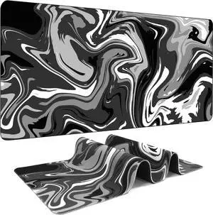 5 Colors 3 SizesMarbled Design Fluid Pattern Gaming Mouse Pad Extended Mouse Pad Laptop Computer Desk Mat for Desktop Desk Protector Mat Office Desk Accessories Gifts - 31.5L*11.8W