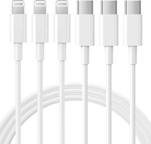 USB C to Lightning Cable 3Pack 10FT [MFi Certified] Type C Power Delivery Fast Charging Cord for iPhone 14/13/12/11/XS/XR/X/8/iPad