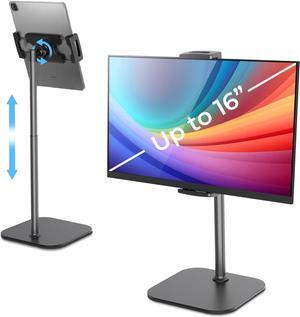 Cooper TabStand - Height Adjustable Tablet Stand for Desk | 15.6 Portable Monitor Stand iPad Stand for Desk Tablet Holder Stand Tablet Mount iPad Holder Stand Nintendo Switch Stand (Night Black)
