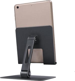 Tablet Stand for Desk Adjustable and Stable Tablet Holder Multi-Angle Foldable Universal Compatibility for 4-13.3 Inches Tablets (Dark Gray)