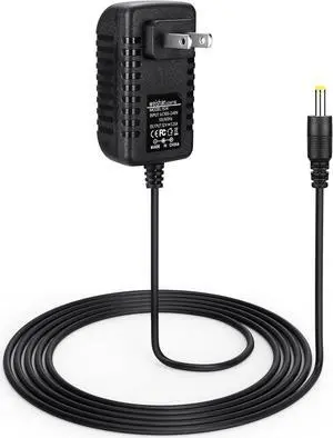 15W Power Adapter Replacement for Echo Pop Dot 5th Gen Dot 4th Gen Dot 3rd Gen Kids Edition TV Cube Smart Speakers - Black Charger Cord Plug Long Cable 5ft