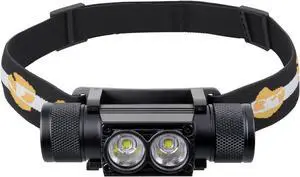 Headlamp 1200 Lumen Rechargeable Head Lamp with Bright SST40 LED Waterproof for Kids and Adults for Camping Running Hiking Emergency Outdoor Hard Hat