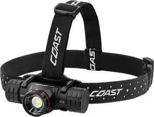 ? XPH34R 2075 Lumen USB-C Rechargeable-Dual Power LED Headlamp withPURE Beam? Twist Focus? and Magnetic Base