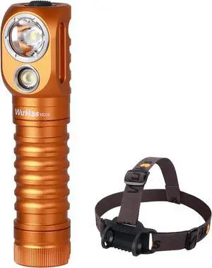 HD20 Rechargeable Headlamp Flashlight Spotlight&Floodlight Right Angle Flashlight Max 2000Lumen Super Bright Headband Flashlight IP68 Waterproof Head Light for Camping Running