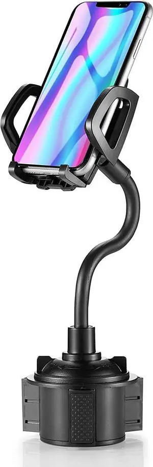 Car Cup Holder Phone Mount with 360 Rotation Adjustable Gooseneck Car Phone Holder Mount for All Smartphones Cup Holder Cell Phone Automobile Cradles