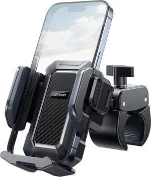 Bike Motorcycle Phone Mount Holder - [Camera Friendly] [Ultra-Stable] Phone Holder for Bike Motorcycle -Bicycle Phone Holder Handlebar Cell Phone Clamp for iPhone Samsung 4.7-7 Smartphones