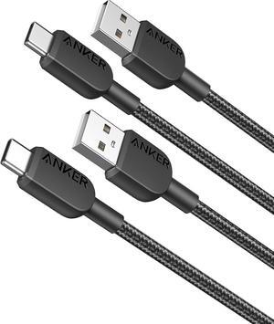 USB to USB C Cable USB A to Type C Charger Cord (2 Pack 3FT) for  Galaxy Note 10/S10+ S10 LG V30 (USB 2.0 Black)