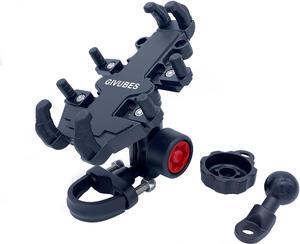 Universal Motorcycle Mount - Phone Mount for Bicycle with Handlebar U-Bolt Base & 10mm Angled Bolt Head Adapter Ball Base