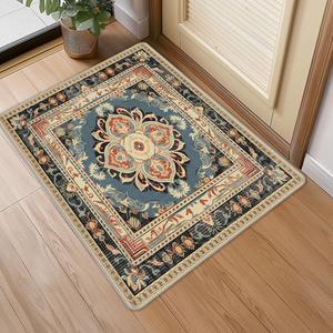 2x3 Rug Non Slip - Entry Rug Front Door Mat Indoor Entrance Throw Rugs for Entryway Mini Rug Small Rugs for Bedroom Kitchen