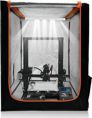 3D Printer Enclosure with LED Lighting Fireproof Dustproof Tent Constant Temperature Protective Cover for Creality Ender 3/Ender 3 Pro/Ender 3V2/Ender 3S1/Neo/Anycubic Elegoo Medium