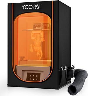 Resin 3D Printer Enclosure with Ventilation 3D Printer Vented Enclosure Tent Cover Eliminate Odors Dustproof Isolate Noise Compatible with Creality Anycubic Elegoo Series LCD Resin UV 3D Printer