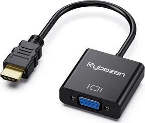 HDMI to VGA Adapter Gold-Plated HDMI to VGA Converter (Male to Female) HDMI Adapter Compatible for Computer Laptop PC Monitor Projector HDTV Chromebook Raspberry Pi  Xbox and More