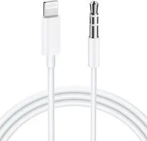 [ MFi Certified] Aux Cord for iPhone 3.5mm Aux Cable for Car Compatible with iPhone 14 13 12 11 XS XR X 8 7 6 iPad iPod for Car Home Stereo Speaker Headphone Support All iOS Version