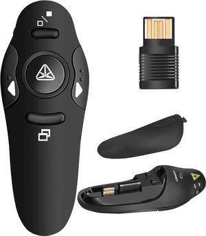 Presentation Remote Clicker Wireless Presenter for PowerPoint Presentation Remote RF 2.4GHz USB for Mac Keynote Computer Laptop