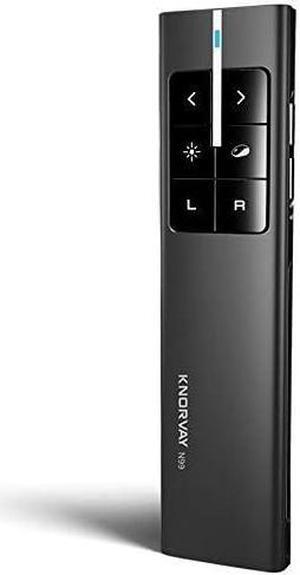 NORWII N99 Presentation Clicker Air Mouse Function Wireless Presenter USB Powerpoint Clicker RF 2.4 GHz Presentation Remote Control Clicker for powerpoint presentations Support Mac Laptop Computer