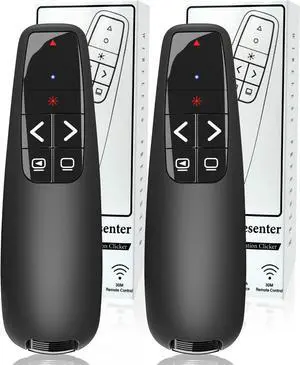 (2 Units) Wireless Presenter Remote Clicker for Laptop PowerPoint Presentations Pointer RF Computer Clicker for Presentations Remote Slideshow/Smartboard/College/Classroom/PPT Clicker (2 Units) Wireless Presenter Remote Clicker for Laptop PowerPoint Presentations Pointer RF Computer Clicker for Presentations Remote Slideshow/Smartboard/College/Classroom/PPT Clicker