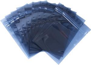 Anti Static Bags 100pcs Resealable ESD Bags 4x6in/10x15cm Antistatic Bags for 2.5 Hard Drive SSD HDD and Electronic Device