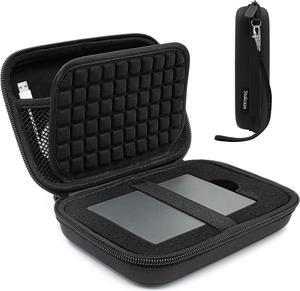 External Hard Drives Carrying Case Protection Hard EVA Case for  External Hard Drive 1TB 2TB 3TB 4TB 5TB Portable HDD Hard Drive Case Mesh Inner Pocket Travel Pouch Organizer Storage Bag
