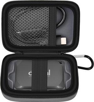 Carrying Case Compatible with Crucial X10/ X9 Pro 4TB/ 2TB/ 1TB Portable SSD External Solid State Drive Hard Storage Holder Bag Fits for USB-C Cable (Box Only)Dark-Grey