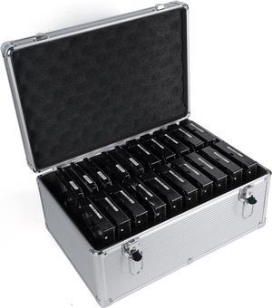 Hard Drive Box 3.5inch 20-Bay Protection HDD Storage Suitcase with Foam Hard Case