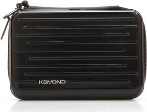 Anti-Shock Silver Aluminium Carry Travel Protective Storage Case Bag for 2.5 Inch Portable External Hard Drive HDD USB 2.0/3.0 (Black)