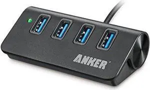 4-Port USB 3.0 Unibody Aluminum Portable Data Hub with 2ft USB 3.0 Cable for Macbook Mac Pro / mini iMac XPS Surface Pro Notebook PC USB Flash Drives Mobile HDD and More