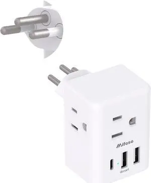 Switzerland Travel Plug Adapter Swiss Outlet Adapter with 3 Outlets 3 USB Charging Ports(1 USB C) Type J Power Adapter Travel Essentials US to Switzerland Rwanda Liechtenstein