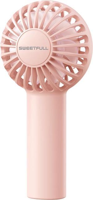Mini Portable Fan Powerful Handheld Fan Rechargeable 3 Speeds Personal Small Hand Fan for Travel Makeup Eyelash Fan for Stylish Kids Girls Women USB Cute Design