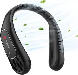 Neck Fan Hands Free Bladeless Neck Fans Portable Rechargeable 6000 mAh Battery Operated Wearable Personal Fan Cooling Neck Fan 3 Speeds USB Fan Gifts for Men Women Travel Outdoor
