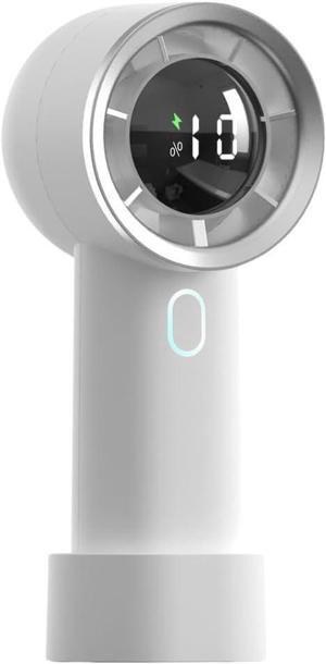 Portable Mini Turbo Fan High Speed(1-100) Adjustable Cooling Fan 6500mAh Battery Rechargeable Digital Display Handheld Personal Fan for Women Beach Travel Vacation Outdoor? (White)